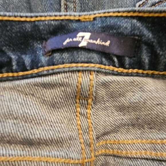 7 for all mankind jeanskirt sz 24 with 18" top to bottom in back - Picture 3 of 4